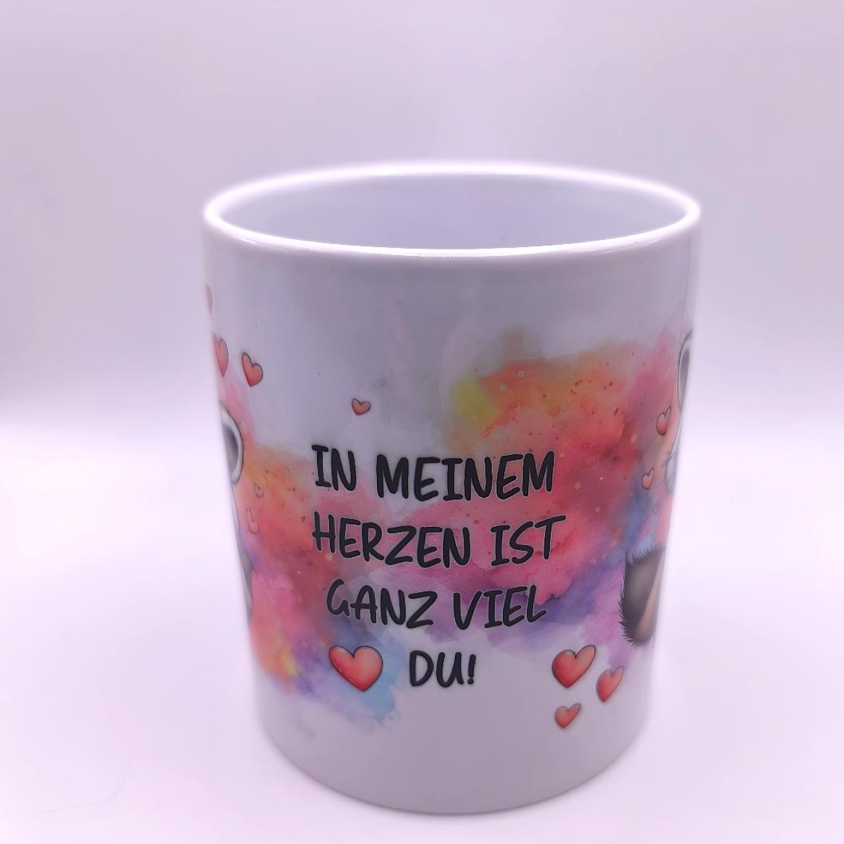 Tasse Waschbär im Herzen